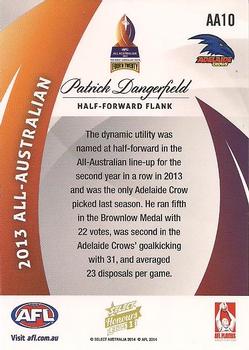 2014 Select AFL Honours Series 1 - All Australian #AA10 Patrick Dangerfield Back